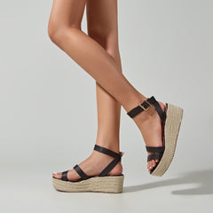 Ankle StrapEspadrille Wedge Sandals