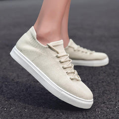Front Lace-up Flying Knit Sports Casual Sneakers