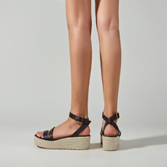 Ankle StrapEspadrille Wedge Sandals