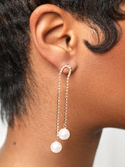 Pearl Tip Drop Earrings