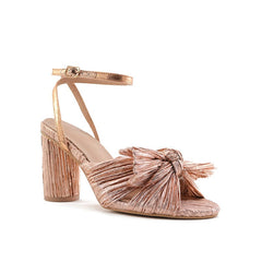 Bow Decor Heeled Sandals