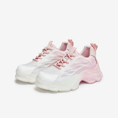 Colorblock Lace-up	Front Chunky Sneakers