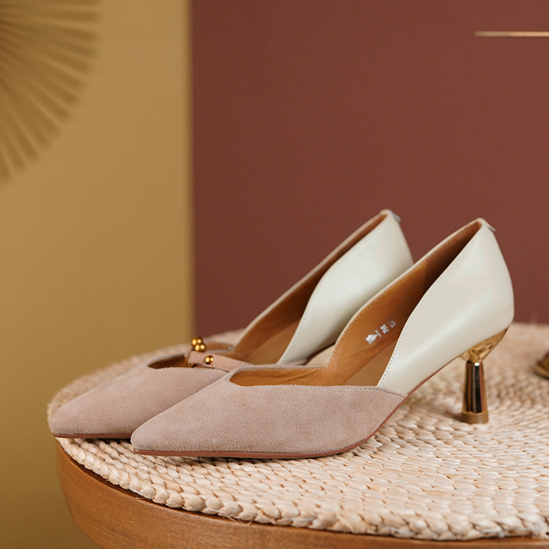 Charlie Patchwork Dorsey Kitten Heels