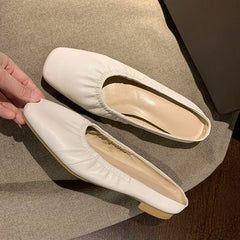Dayanara Handmade Square Toe Flat Mules