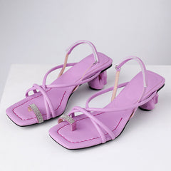 Cordelia Flip Flop Strappy Heeled Sandals