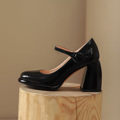Claire Chunky Heel Mary Janes Pumps