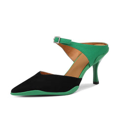 Camden Patchwork Novelty Heeled Mules