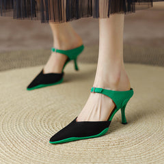 Camden Patchwork Novelty Heeled Mules