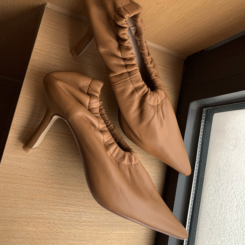 Denali Handmade Pointy Toe Slip on Pumps