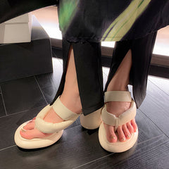 Denise Super Comfy Flip Flop Heeled Sandals